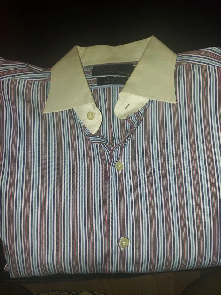 男式 Ralph Lauren Polo & Geoffrey Beene 大号礼服衬衫 2 件套 — 第 3/4 张图片