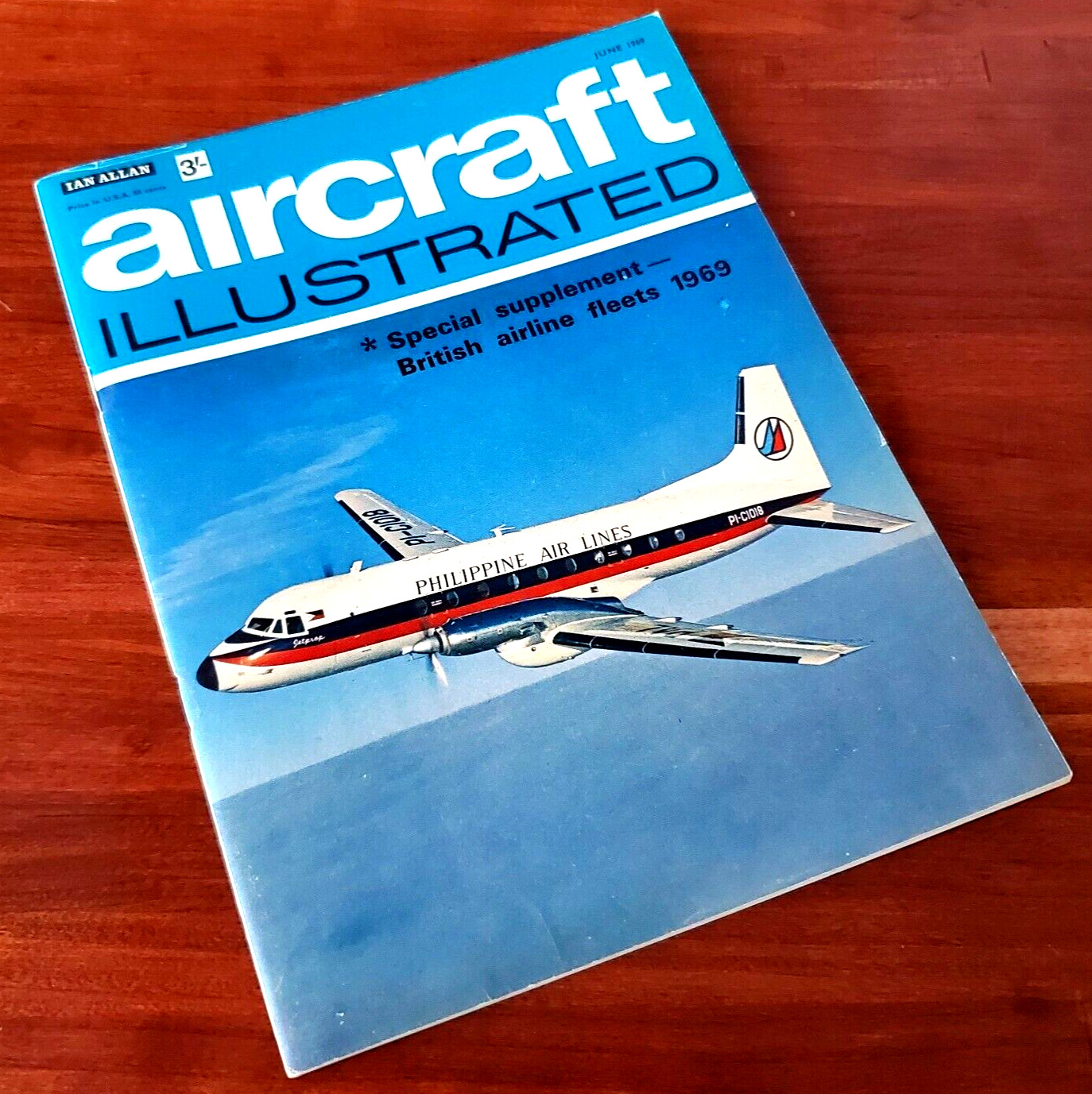 Aircraft Illustrated: June 1969 Vintage Aviation Magazine Free Shipping