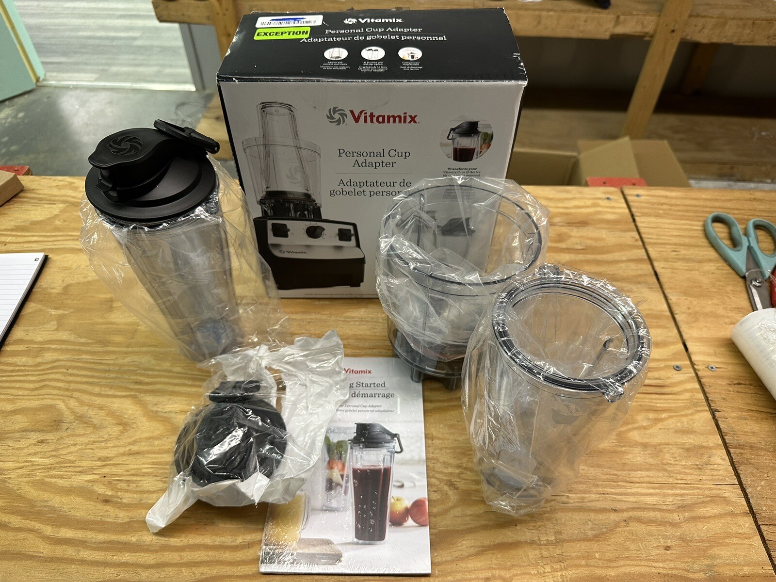 Vitamix PERSONAL Cup ADAPTER (for C/GSeries Blender) + TWO 20oz CUPS