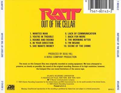 OUT OF THE CELLAR NEW CD