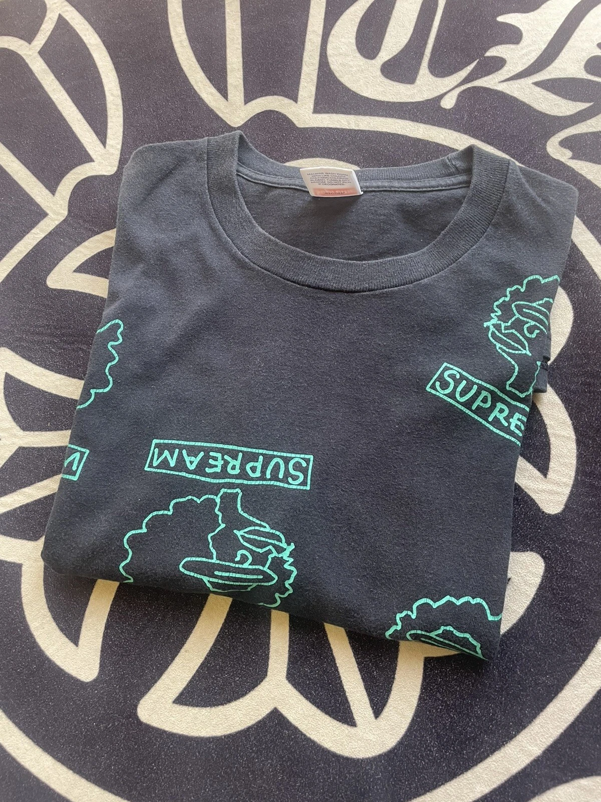 Pre owned FW17 Supreme Gonz Head Tee Size L Navy