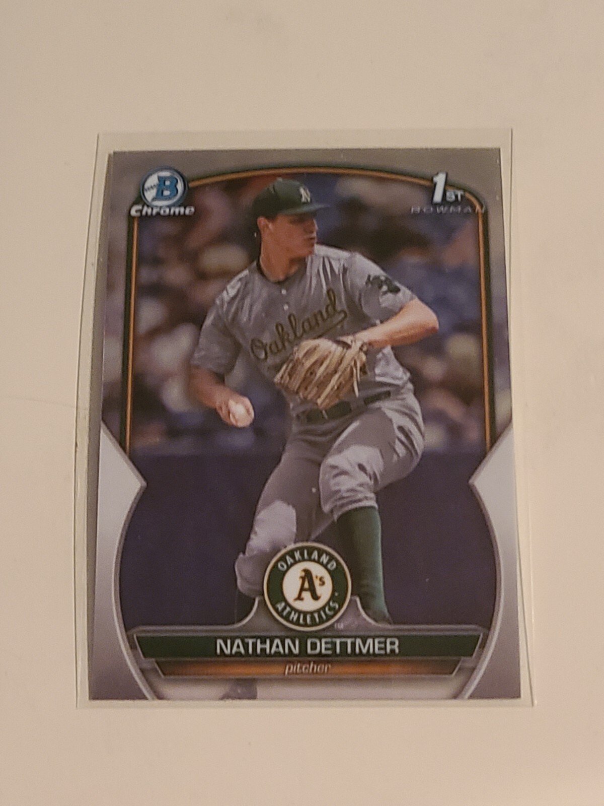 2023 Bowman Draft Nathan Dettmer 1st Chrome #BDC-146 Athletics