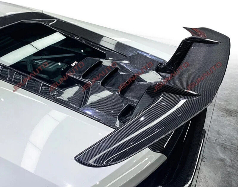 for Lamborghini Huracan LP610 Lp580 Clear Carbon Fiber Rear Engine Hood Bonnet