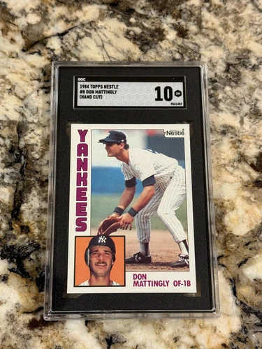1984 Topps Nestle #8 Don Mattingly RC SGC 10 Gem Mint Freshly Graded Centered