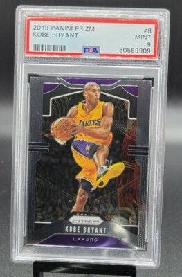 2019 Panini Prizm Kobe Bryant BASE #8 PSA 9 MINT LAKERS STAR HOF