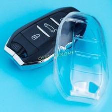 For Peugeot 2008 3008 5008 Citroen DS 3 7 9 Transparent Clear Car Key Cover Case