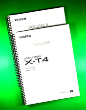 Owners Manual for Fujifilm X-T4 Camera 366 Pages FULL COLOR W/Clear Covers 