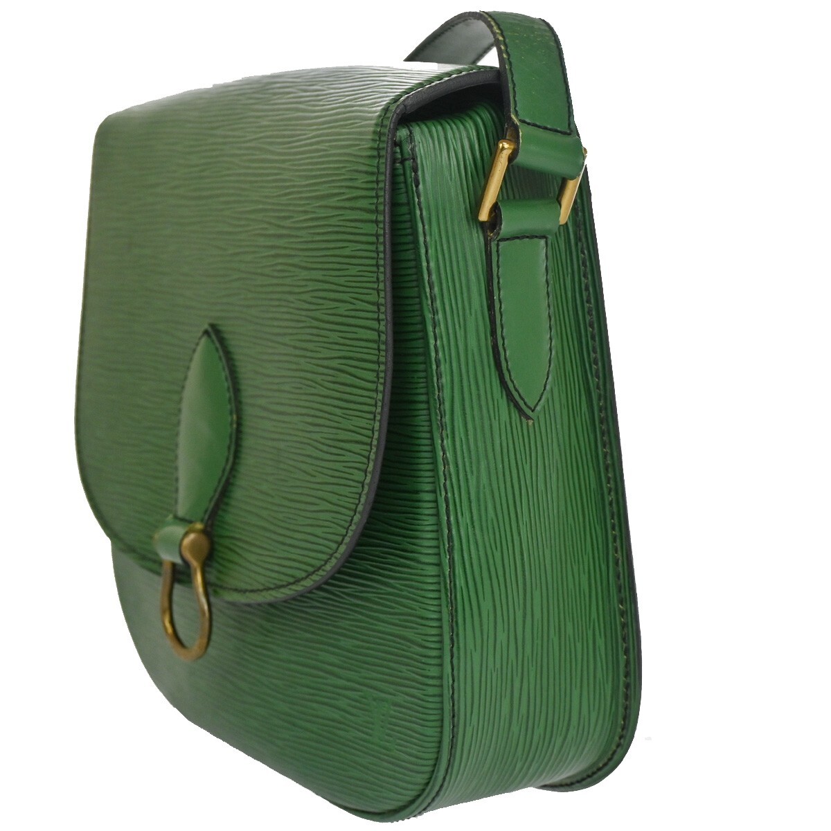 LOUIS VUITTON LV Saint Cloud GM Shoulder Bag Epi Leather Green 