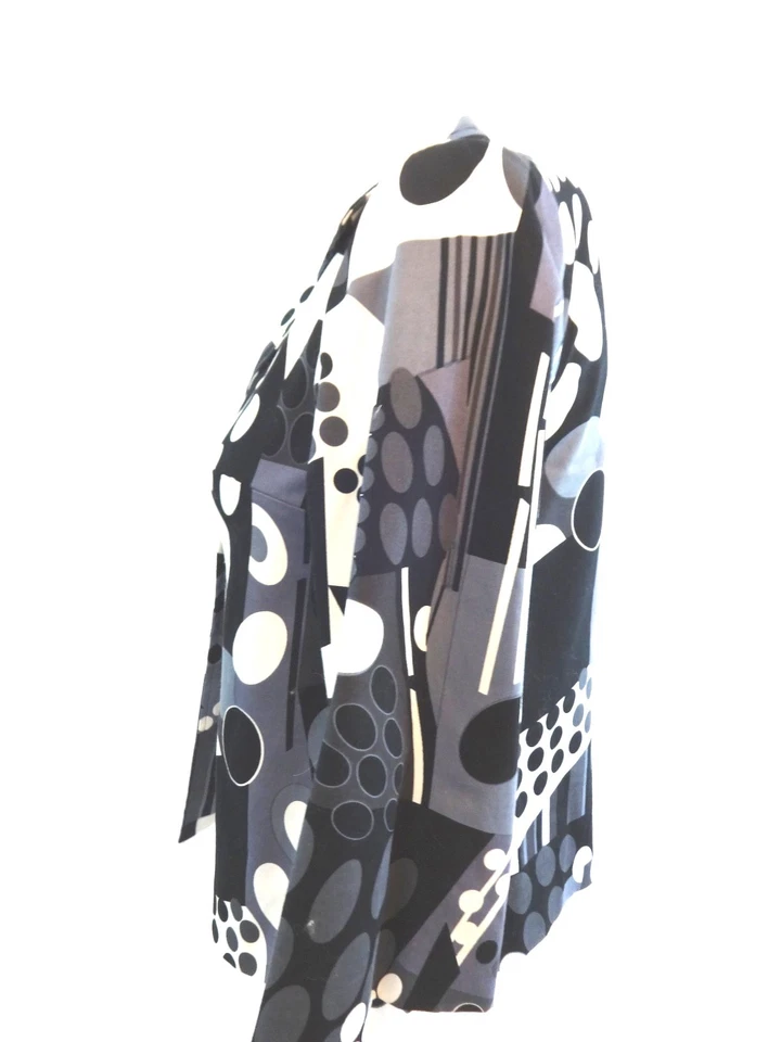 CHAQUETA MUJER E-COL-O-GIE ALGODÓN ELÁSTICO NEGRO Y AZUL TALLA S Foto 2 de 4