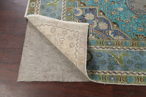 Antique Floral Gray Traditional Area Rug Evenly Low Pile Hand-knotted Wool 9x13 - Picture 10 of 12