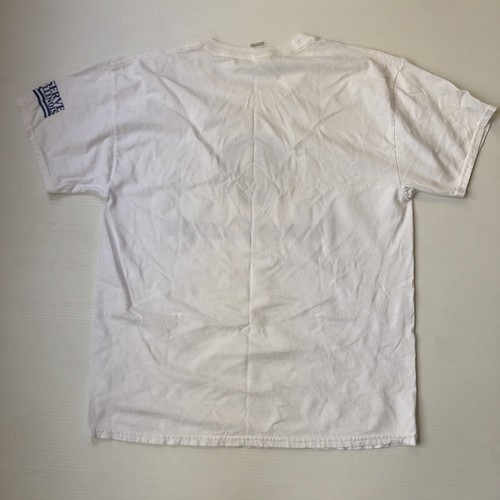 Vintage AmeriCorps Serve Illinois T shirt L LG White and Blue t-shirt Hanes - Picture 6 of 6