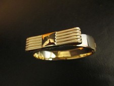 Bow Style Metal Bracelet by Mud Pie, "Hello Beautiful", New in Gift Box