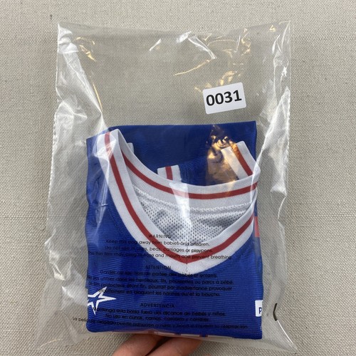 Play With Purpose Boys Basketball Jersey Reversible Size YS White Blue Mesh - Picture 9 of 9