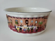 Villeroy Boch Large Naif Vilbofour Wedding 8 3/4"  Round Casserole Serving Bowl
