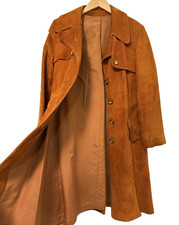 Suede Outer Shell Coats, Jackets Trench Coats Brown Vests for