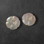 Mother Of Pearl Floral Screw Back Earrings 1.5" Estate Sale Beautiful Pearls  — photo 4