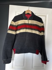 Vintage 1950s McGregor Reversible Wool Bomber Varsity Jacket Size M