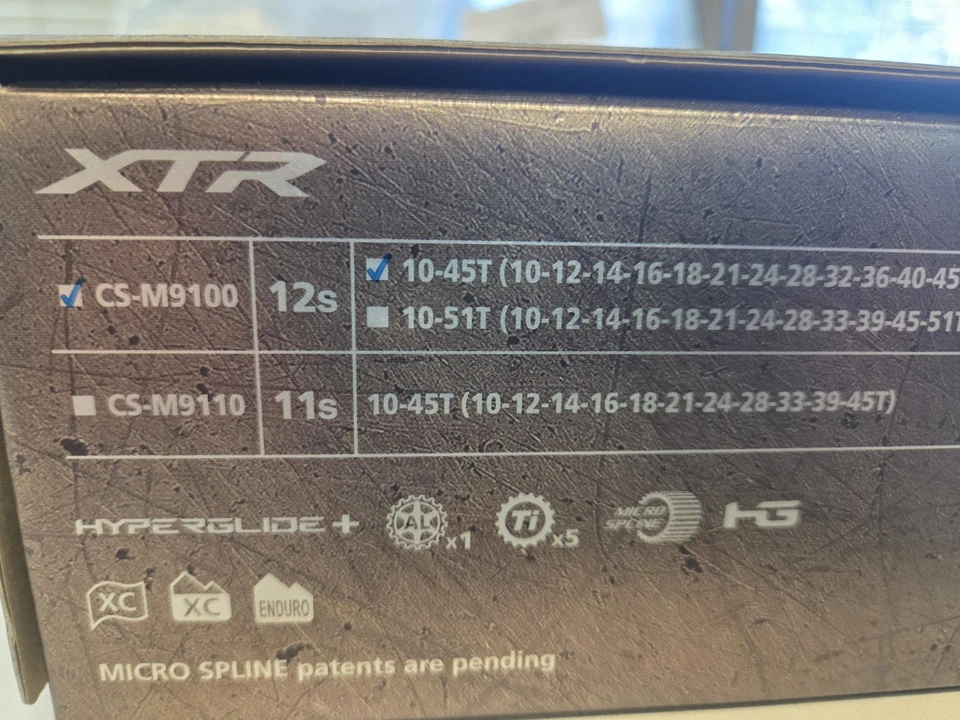 Shimano XTR CS-M9100 10-45t 12 Speed Cassette - Image 3 of 4