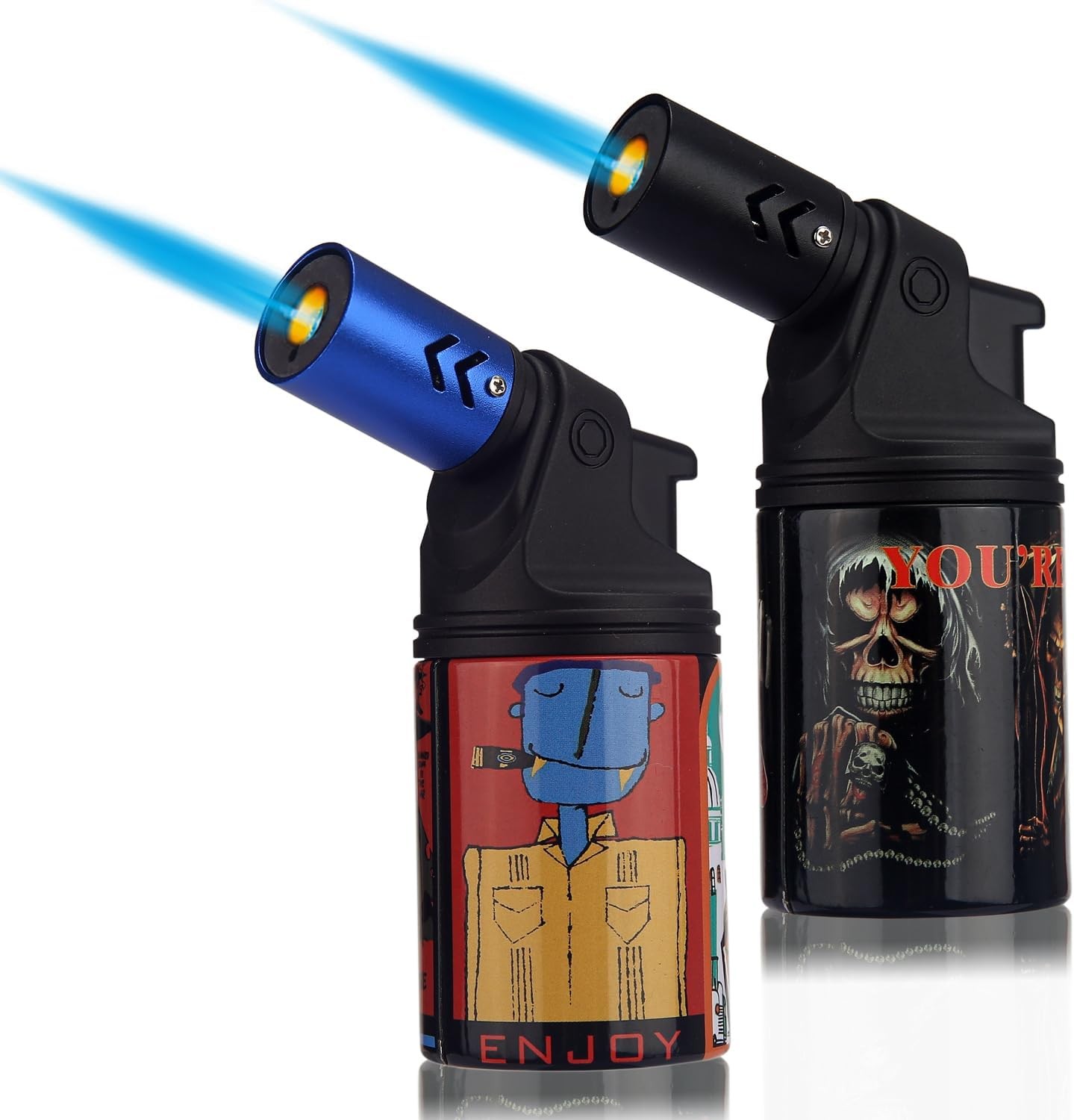 Single Power Jet Flame Butane Black&amp; Blue
