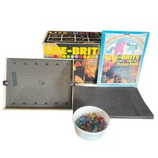 1978 VINTAGE HASBRO LITE BRITE ORIGINAL BOX W/ PEGS and REFILLS
