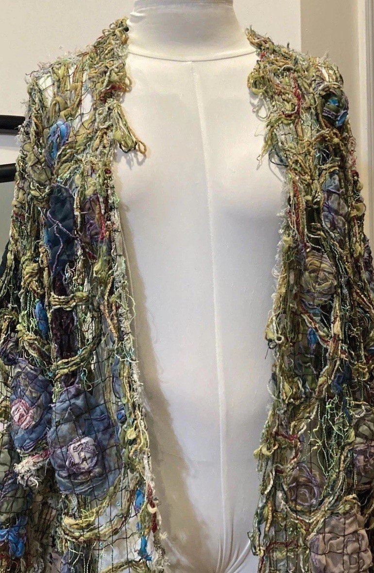 A Handmade Chenille Multi Colored “Pastel”HandMad… - image 6