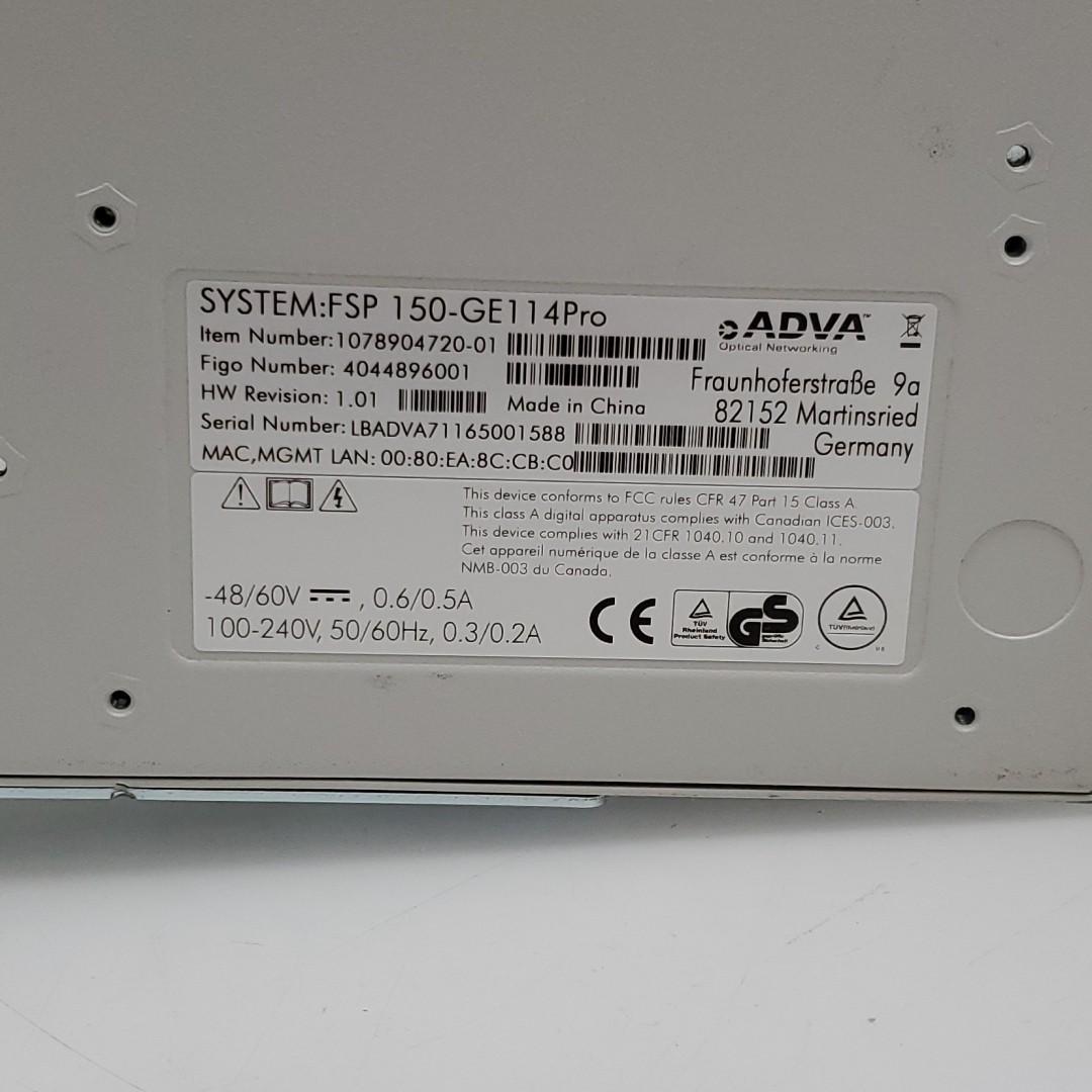 ADVA Etherjack FSP 150-GE114Pro Network Demarcation Device