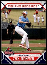 2023 Zach Thompson Choice Minor League Rookie Card MiLB Memphis Redbirds. rookie card picture