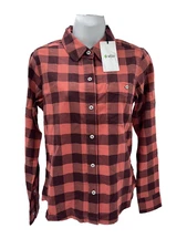 $130 Stio Women's Miter Stretch Lightweight Flannel Shirt-Smokey Salmon- Small -