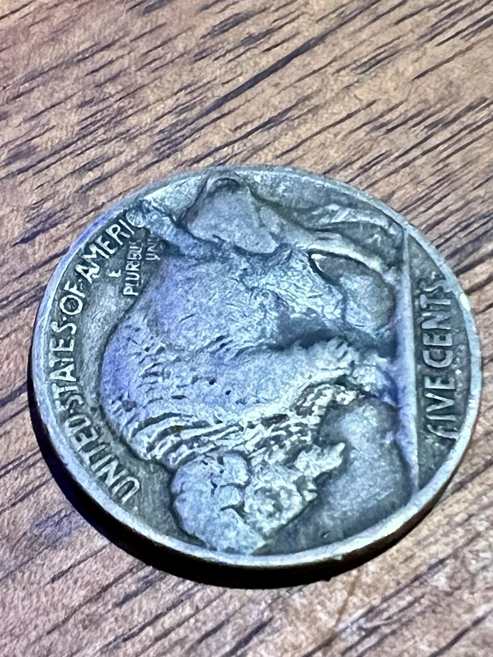 1 of a kind Unique reverse Error 1936 5C Buffalo Nickel No mint Mark - Image 4 of 4