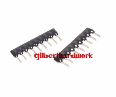 50pcs 9P Network Resistor Array A09-222 2.2K A222 2.54MM Pin SIP-9 *lj
