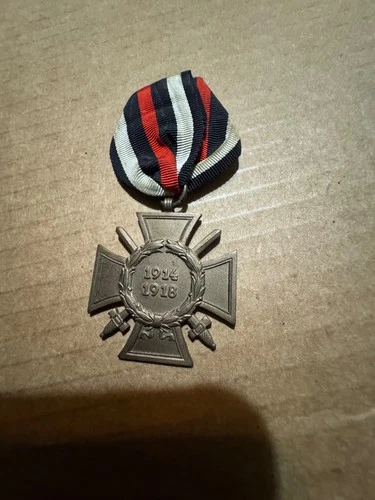 WW1 German Army Military Hindenburg Cross with Swords 1914 1918 Medal Authentic