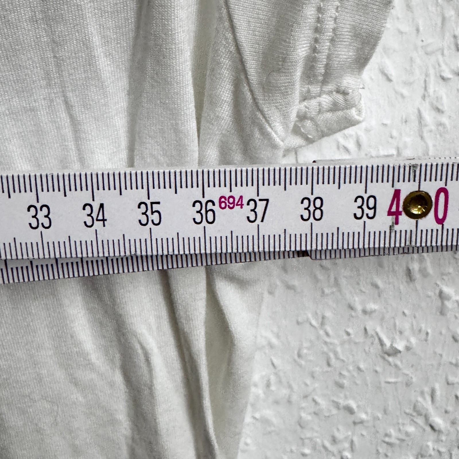 Morgan de Toi White Sequin Graphic T-Shirt - Size Large - Number 90 Motif image 7