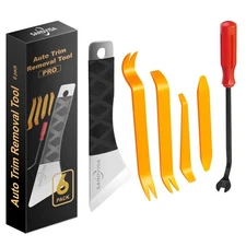 Auto Trim Removal Tool Set, Plastic No Scratch Body Removal Tool Kit with Sta...