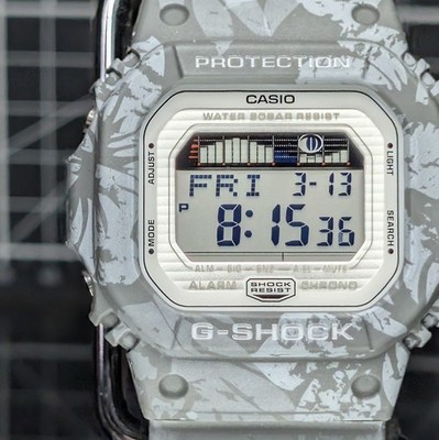 Casio G-Shock FLORAL PRINT GLX-5600 Tide Graph Moon Data Grey