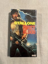 Rambo First Blood Stallone VHS Movie Tape Action Avid 1988 Sealed
