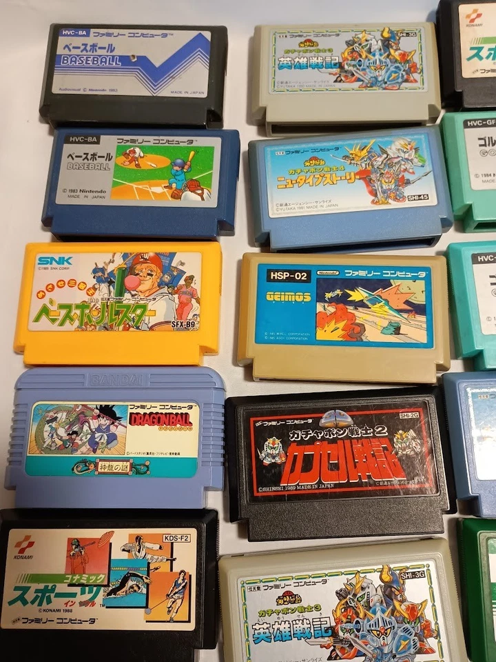 Lot of 90+ Nintendo Famicom Game Cartridges Dragon Quest, Dragon Ball, Gundam - Image 4 of 4