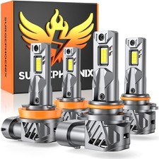 9005/HB3 H11/H8/H9 Light Bulbs Combo Super Bright 100,000LM 1000 Bright