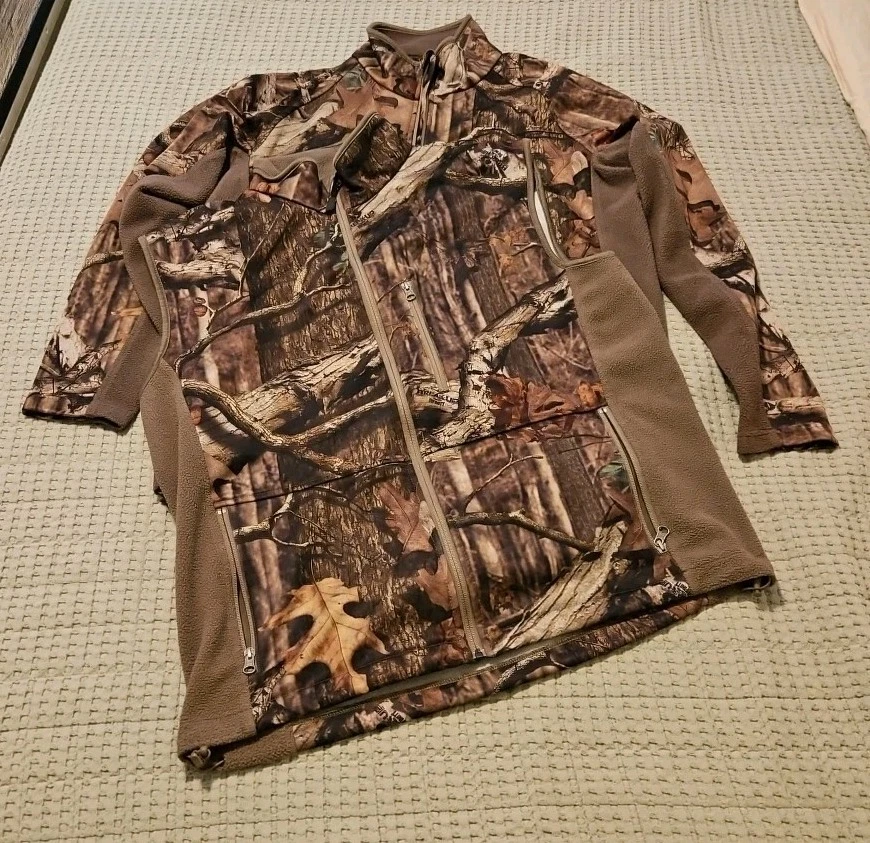 Bass Pro Red Head Fleece Jacket / Vest Combo - Men's Size Large