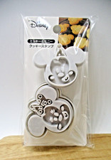 2025 Disney Mickey Minnie Cookie cutter with stamp 2pcs seria japan