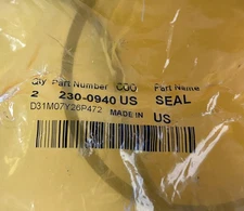 2x Pcs CAT Caterpillar Seal 230-0940 thumbnail 2