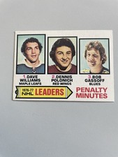 1977/78 OPC Hockey Penalty Minutes Leaders Card # 4 In Excellent Condition