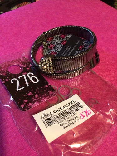 Paparazzi Bracket Wrap Black Rhinestone - Picture 2 of 3