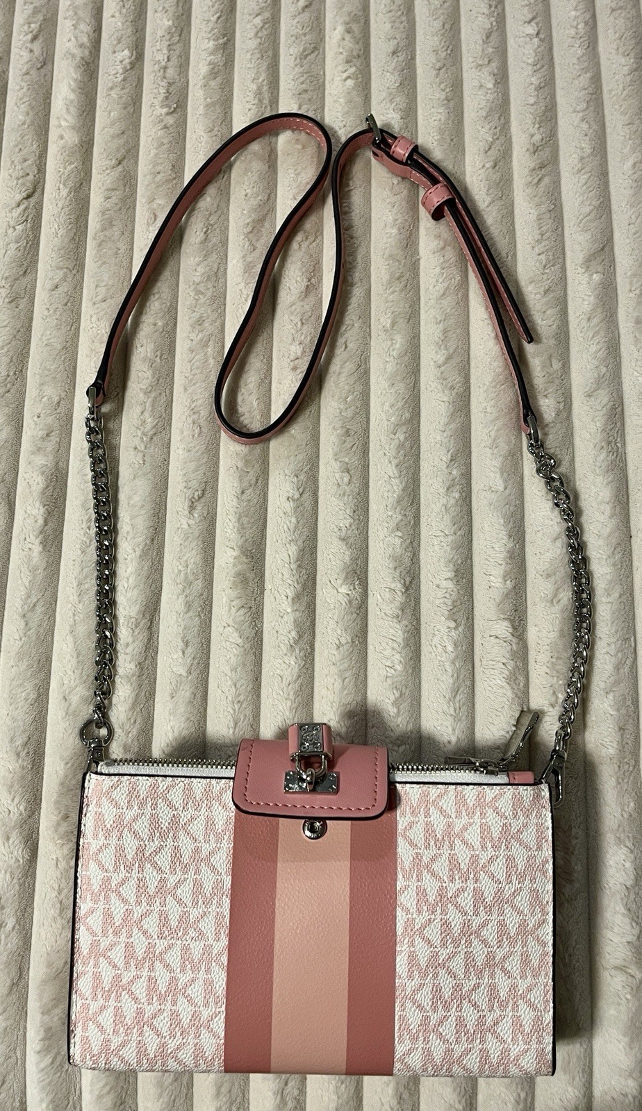 Ruby Small Double Zip Crossbody Michael Kors Pink… - image 1