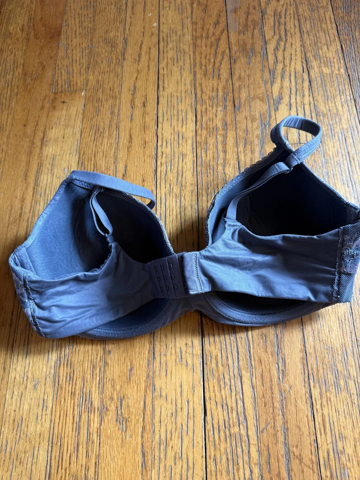 Victoria's Secret Bra Womens 38DD Gray Body by Victoria Demi Lace Underwire - Image 4 of 4