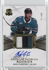 2020-21 Upper Deck The Cup Signature Materials 17/99 Sasha Chmelevski Auto 0bz8