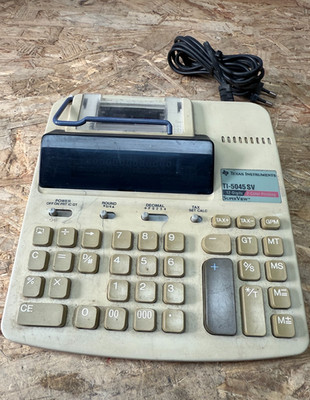 Texas Instruments TI-5045 SV Tischrechner Druckrechner 12-stellig 2-Farb Druck
