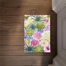 Begin Home Decor CODM1724KPO2AM 17 x 24 in. Bundle of Exotic Flowers Door Mat...