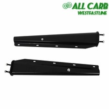 2 Pcs 2.5 Semi Truck Spring Loaded Mud Flap Hangers Black Steel Straight 30