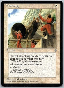 Warning #55 Ice Age MTG Common Instant