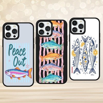 FISCH SOMMER LUSTIGER DRUCK HANDYHÜLLE BACKCOVER FÜR IPHONE SAMSUNG GOOGLE PIXEL